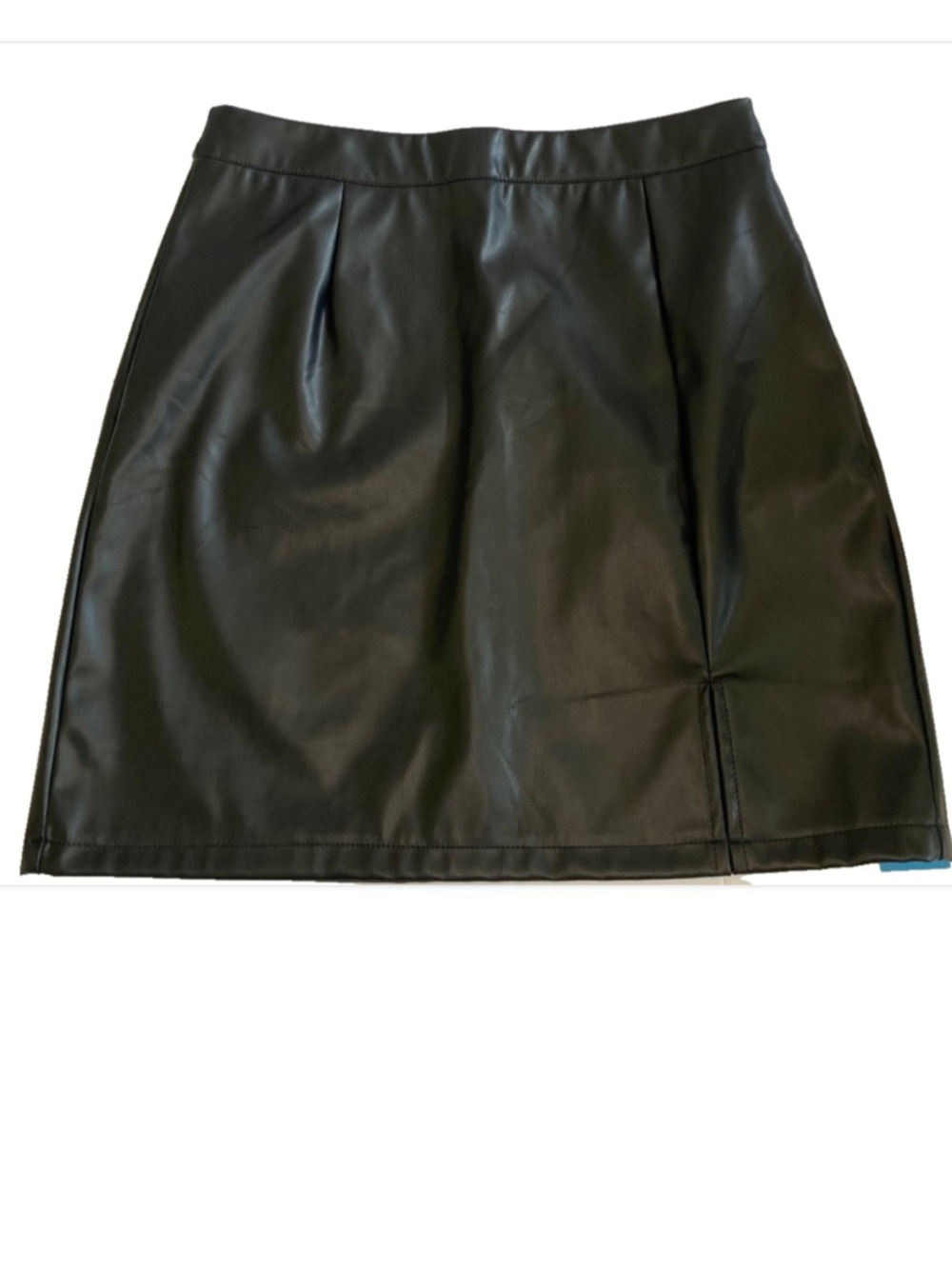 Cupshe Black Faux Leather Mini Skirt